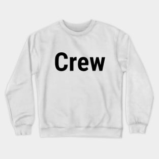 Crew Large backside t-shirt Black Crewneck Sweatshirt